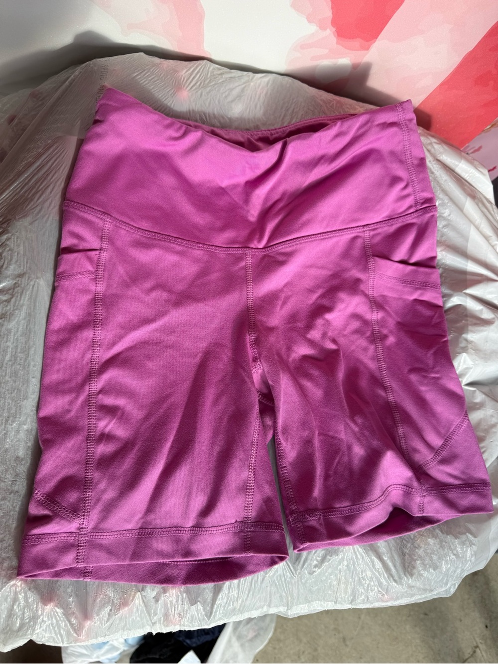 Velocity Women's Magenta High-Rise Athletic Shorts